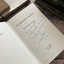 Load image into Gallery viewer, 1975 Watership Down by Richard Adams SIGNED Vintage Book with Dust Jacket
