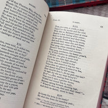 Load image into Gallery viewer, 1868 Box Set featuring the Poetry of Sir Walter Scott; Small Pocket Books in Tartan Bindings
