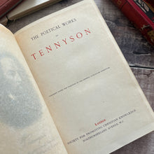 Load image into Gallery viewer, Alfred Lord Tennyson's Poetical Works In Fine Half Vellum Binding Antique Book
