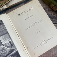 Load image into Gallery viewer, Muriel or Ways and Means by M Vandegrift; Late Victorian Pictorial Floral Binding
