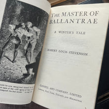 Load image into Gallery viewer, Set of 3 Antique Full Leather Robert Louis Stevenson with Floral Gilt to Spine

