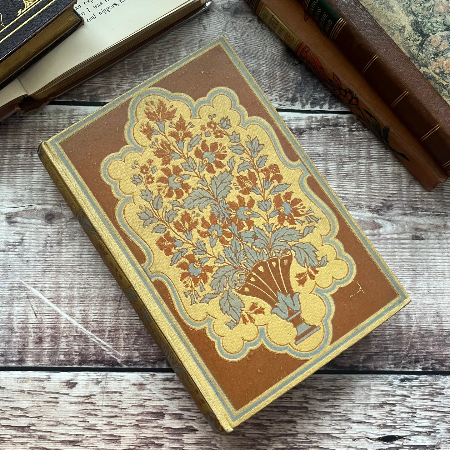 Between Two Opinions by Mary E Palgrave Antique Floral Binding