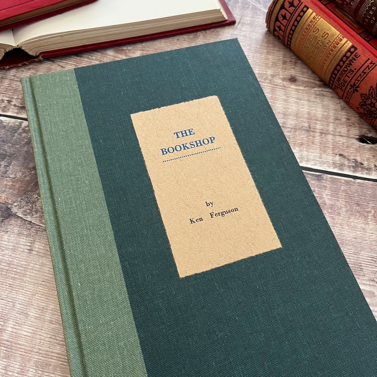 The Bookshop by Ken Ferguson Limited Edition Signed Book 2000 Lino Cut Illustrations