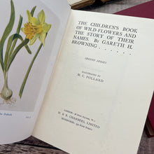 Load image into Gallery viewer, 1929 The Children's Book of Wild Flowers by Gareth H Browning; Two Volume Illustrated
