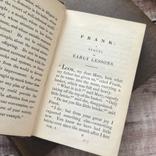 Load image into Gallery viewer, 1844 Frank by Maria Edgeworth Three Volumes in Original Cloth Early Victorian Books
