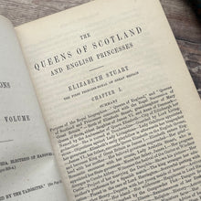 Load image into Gallery viewer, Lives of The Queens of Scotland and English Princesses Early Victorian Leather Set
