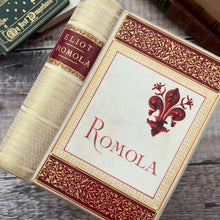 Load image into Gallery viewer, 1886 Romola by George Eliot Fine Florentine Binding 19th Century
