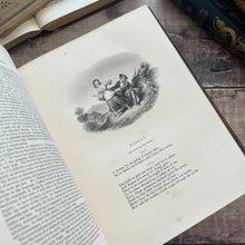 Load image into Gallery viewer, 1866 Antique Poetry Book: Faux Tortoiseshell &amp; Gilt Victorian Binding (Et)
