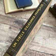 Load image into Gallery viewer, 1943 Un Siecle D’Elegance Francaise; Bespoke Leather and Floral Cloth Binding
