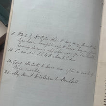 Load image into Gallery viewer, Early Victorian Hand Written Manuscript by a Vicar; Recording Day to Day Life &amp; Tribulations
