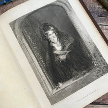 Load image into Gallery viewer, Early Victorian Full Leather Album; with Verse, Paintings and Prints
