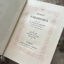 Load image into Gallery viewer, Petit Paroissien 19th Century; Full Velvet Binding with Metal Details and Clasp
