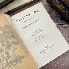 Load image into Gallery viewer, 1894 Coridon&#39;s Song and Other Verses Late Victorian Illustrated by Hugh Thomson Book
