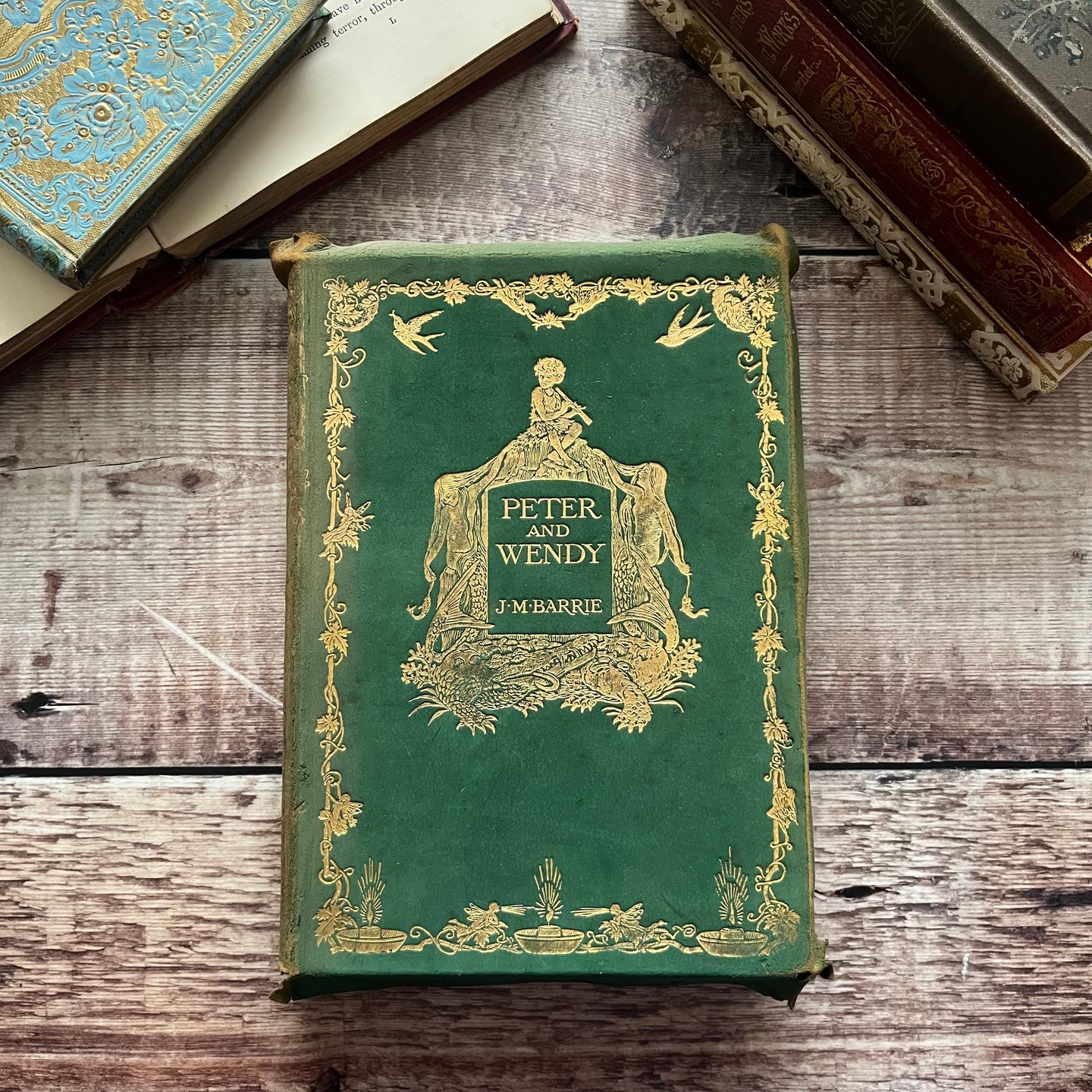 1911 Peter and Wendy by JM Barrie Sixth Edition Antique Collectable Yapp Binding