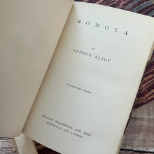 Load image into Gallery viewer, 1885 Set of Three George Eliot Novels in a Half Half Vellum Marbled Binding
