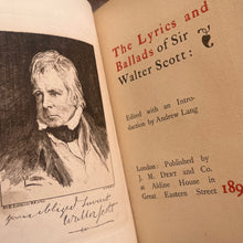 Load image into Gallery viewer, 1894 The Lyrics and Ballads of Sir Walter Scott Full Calf Leather School Prize
