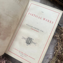 Load image into Gallery viewer, 1855 The Poetical Works of William Cowper; Full Morocco Early Victorian
