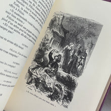 Load image into Gallery viewer, Collection of Three French Books by Comtesse de Segur; Floral Lilac Bindings 1979
