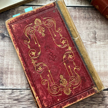 Load image into Gallery viewer, Early Victorian Manuscript Book; Hand Written Poetry and Illustrated Acrostic WORN
