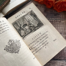 Load image into Gallery viewer, 1757 Fables by the Late Mr Gay Two Volumes in One Quarter Leather Binding Georgian
