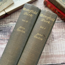Load image into Gallery viewer, 1909 Mansfield Park by Jane Austen Two Volume Illustrated Edwardian Edition
