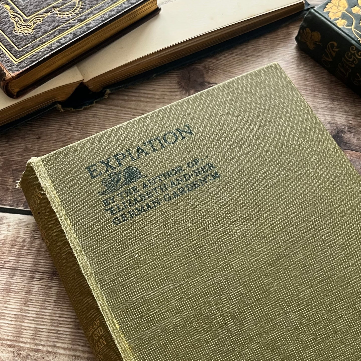 First Edition Expiation by Elizabeth Von Arnim Antique Book by Macmillan 1929