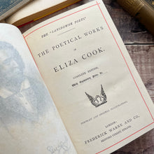 Load image into Gallery viewer, The Poetical Works of Eliza Cook Beautiful Victorian Cloth Book Illustrated
