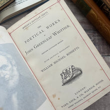 Load image into Gallery viewer, The Poetical Works of John Greenleaf Whittier Full Calf Leather
