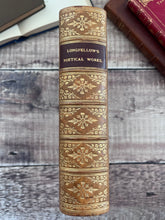 Load image into Gallery viewer, The Poetical Works of Longfellow; Beautiful Full Calf Leather Book
