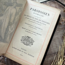 Load image into Gallery viewer, 1894 Paroissien Romain; Full Leather French Catholic Prayer Book
