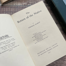 Load image into Gallery viewer, Collection of 2 Half Leather Thomas Hardy Books Marbled Edges Early 1920&#39;s
