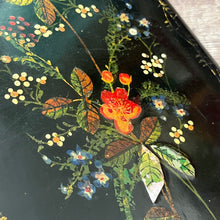 Load image into Gallery viewer, Lacquered Folder for Blotting Paper Antique Victorian Beautiful Floral Design
