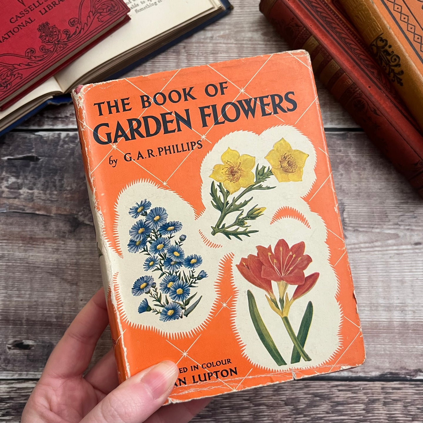 1956 The Book of Garden Flowers by G.A.R. Phillips with Dust Jacket