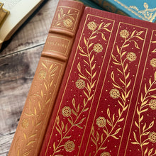 Load image into Gallery viewer, Candide and Zadig by Voltaire 1977 Full Leather Book with Floral Gilt by Franklin Library
