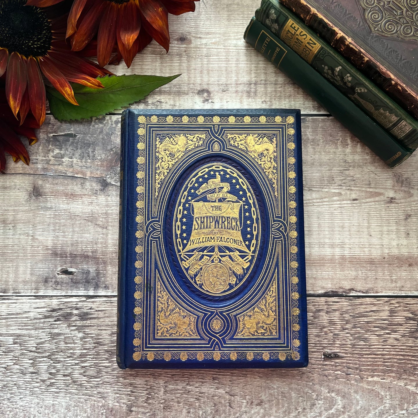 1858 The Shipwreck A Poem by William Falconer Antiquarian Fine Binding