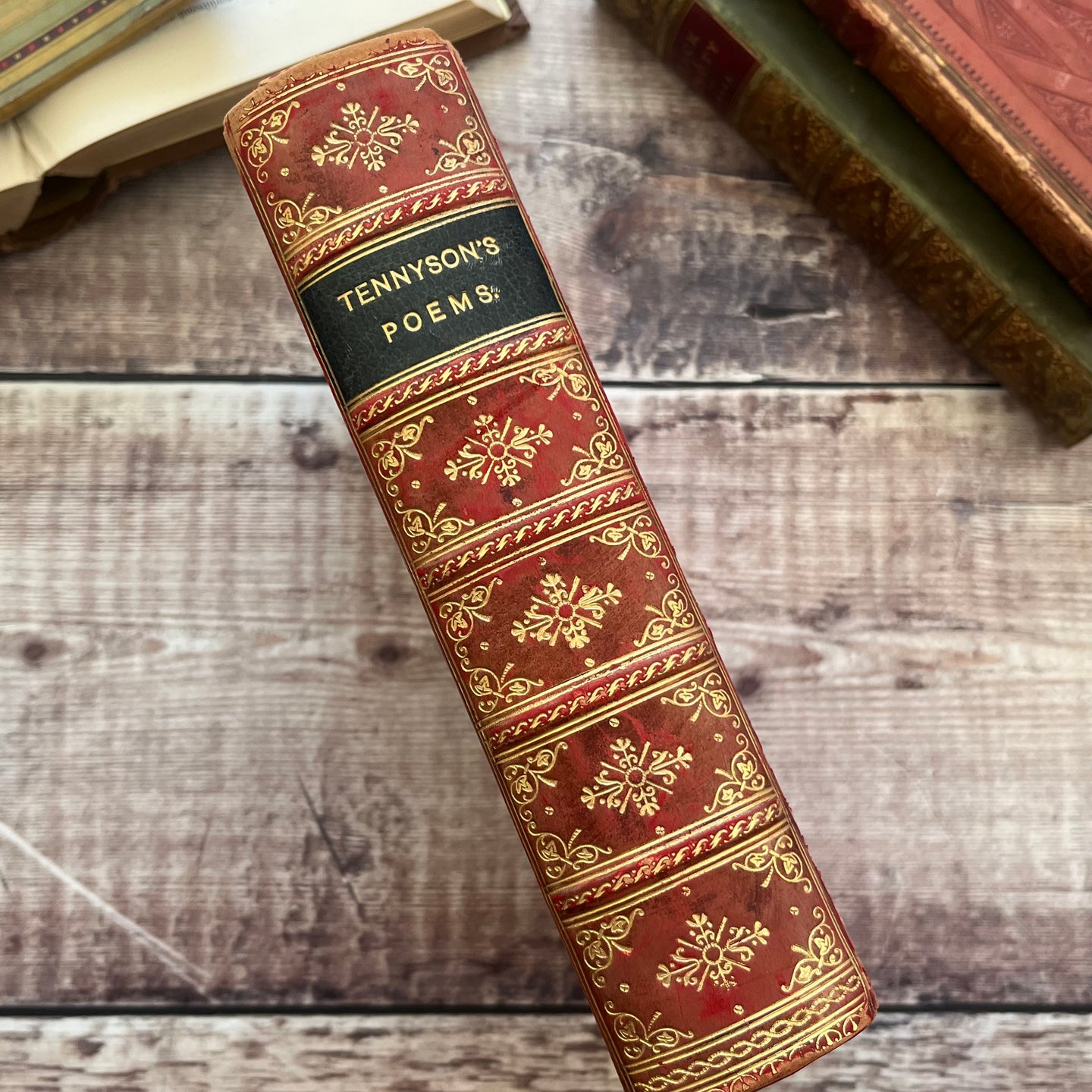 1910 The Poetical Works of Alfred Lord Tennyson Full Calf Binding