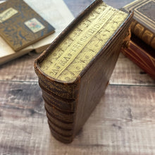 Load image into Gallery viewer, 1698 Ezechiel French Antiquarian Volume Full Leather Binding with Gauffered Edges
