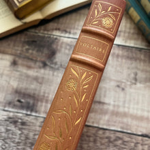 Load image into Gallery viewer, Candide and Zadig by Voltaire 1977 Full Leather Book with Floral Gilt by Franklin Library
