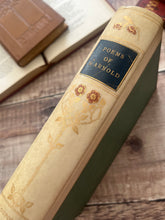 Load image into Gallery viewer, 1909 The Poetical Works of Matthew Arnold; Quarter Bound Vellum Edwardian Book
