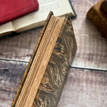 Load image into Gallery viewer, Quarter Leather French Book with Pretty Floral Decoration; Lovely Antique Book

