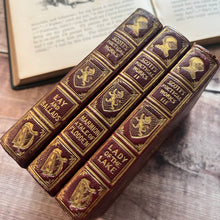 Load image into Gallery viewer, 1838 Three Volume Full Morocco Set of Walter Scott's Poetical Works
