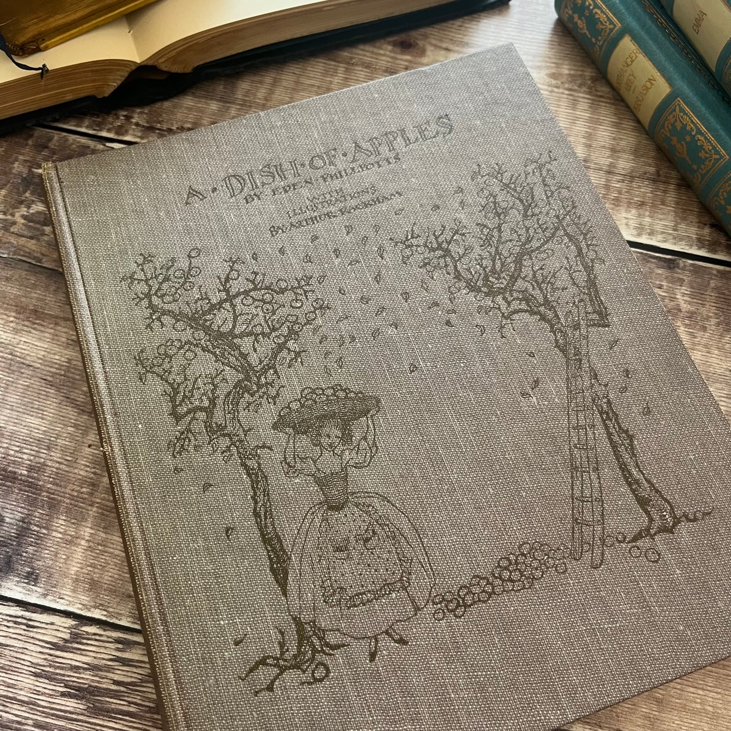 Dish of Apples by Eden Phillpotts with Arthur Rackham’s illustrations First Trade Edition