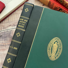 Load image into Gallery viewer, 1957 Gods and Heroes of the Greeks by HJ Rose School Prize Quarter Leather Book
