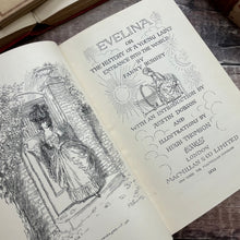 Load image into Gallery viewer, 1932 Evelina by Frances Burney Illustrated by Hugh Thomson Book
