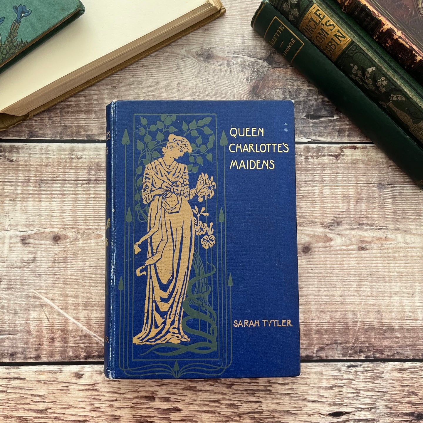 1901 Queen Charlotte's Maidens by Sarah Tytler Beautiful Cloth Book