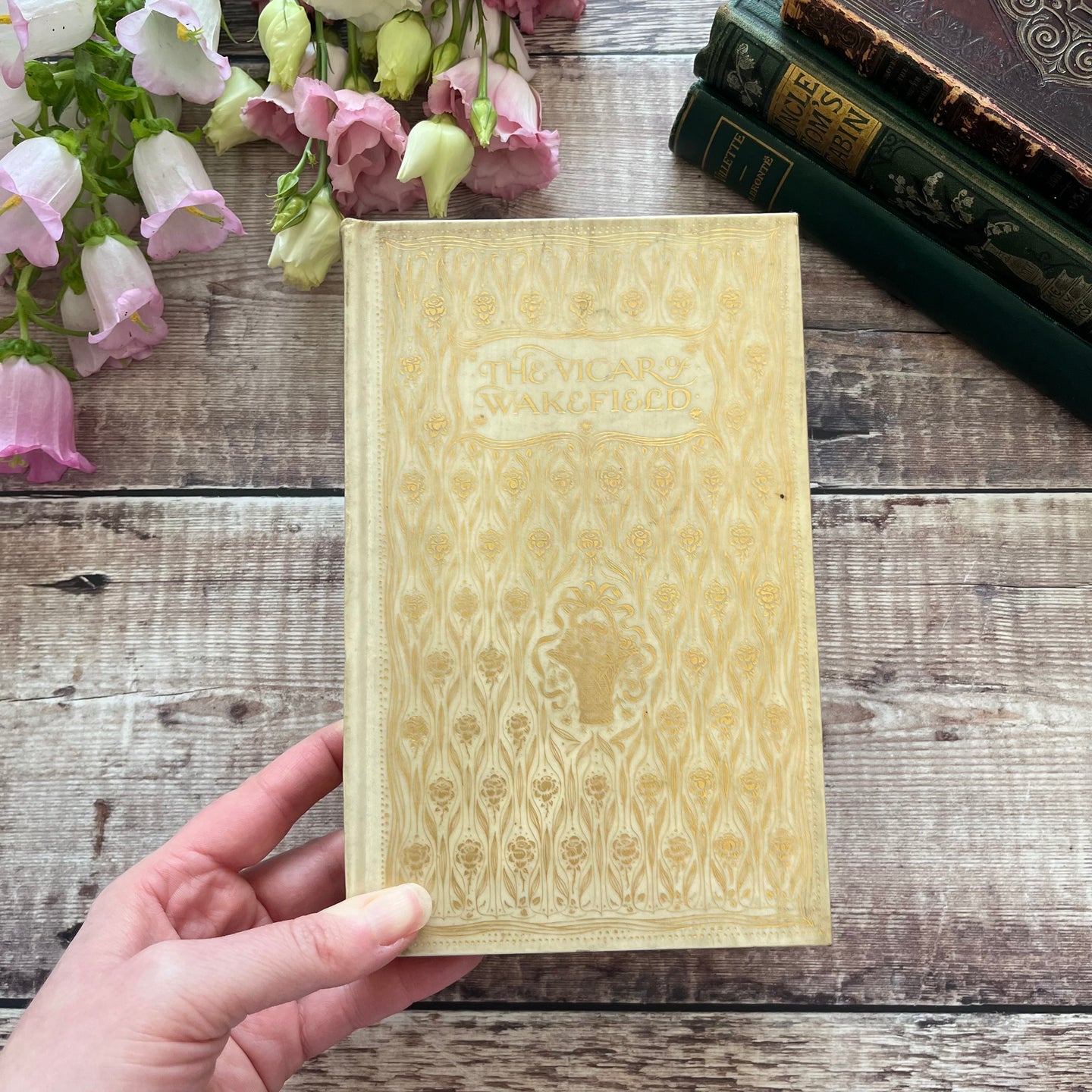 The Vicar of Wakefield by Oliver Goldsmith Full Vellum Fine Binding English Idylls Series