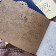 Load image into Gallery viewer, Antique Sketchbook attributed to "Aunt Carr"... Art Journal Pencil Sketches
