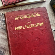 Load image into Gallery viewer, The Three Musketeers by Alexander Dumas; Antique Illustrated Book
