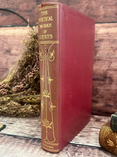 Load image into Gallery viewer, 1950 The Poetical Works of John Keats; Full Leather Vintage Book
