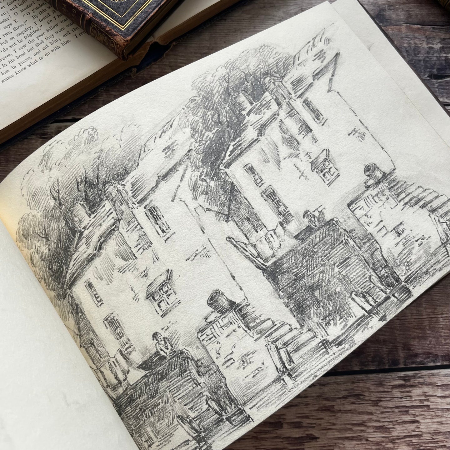 Early Victorian Sketchbook 19th Century Architectural Pencil Sketches